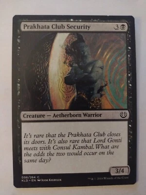 MTG Magic The Gathering Card Prakhata Club Security Creature Aetherborn War Blac - Image 1 of 2
