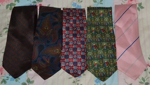Vintage Lot of 5 x Michelsons Pure Silk Ties - Picture 1 of 5