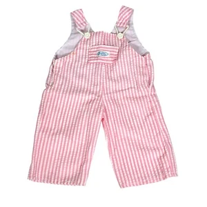 Vintage Real Baby Pink Stripe Doll Overall Hasbro 1980s CPK Fit Seersucker Cute - Bild 1 von 6