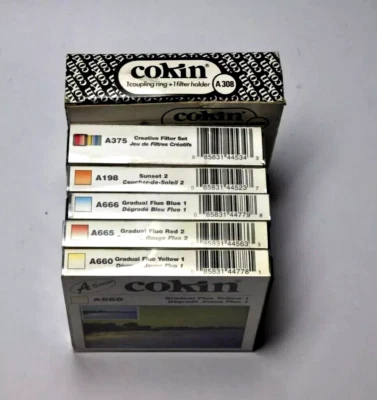 Brand New Lot of x6 Cokin Filters Series A. See list ---M22 - Image 1 of 2
