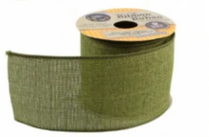 Neu Drahtkantenband Erntedank Herbst Herbst Farben ~ grün - Bild 1 von 3