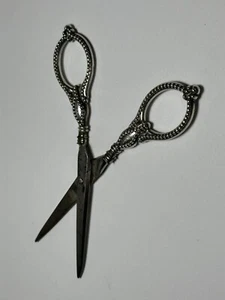 Antique Sterling Silver Scissors - Picture 1 of 7