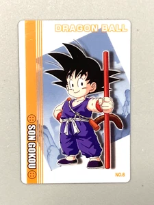 Tarjeta gomosa de plástico japonesa Son Goku - No.6 R - Dragon Ball - Imagen 1 de 2