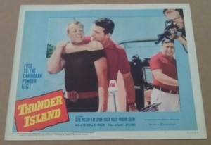 THUNDER ISLAND MOVIE POSTER LOBBY CARD #7 1963 ORIGINAL 11x14 FAY SPAIN