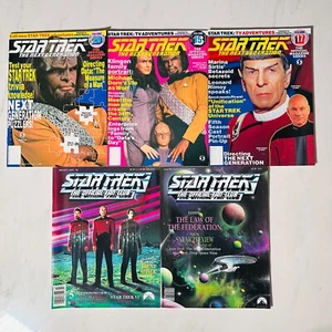 Lot of 5 Star Trek Magazines - Next Generation - Official Fan Club - Picture 1 of 7