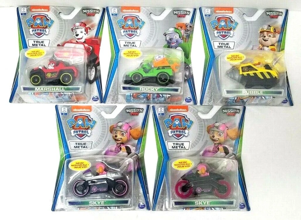 Paw Patrol MISSION Rescue True Metal Die-Cast Vehicle YOU CHOOSE Nickelodeon New - Image 1 of 1
