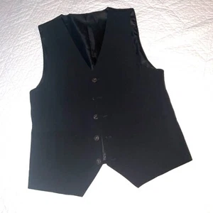 Mens VEST black mens size S small costume Victorian Edwardian - Picture 1 of 7