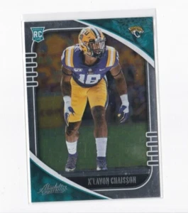 K'LAVON CHAISSON 2020 PANINI ABSOLUTE FOOTBALL ROOKIE CARD-SHIPS FREE - Picture 1 of 22