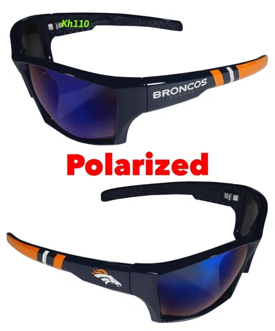 NFL Denver Broncos Polarized Wrap Sunglasses UV Protection Cover