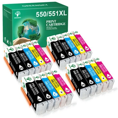 GREENSKY 20x XL TINTE PATRONEN mit CHIP für CANON PIXMA IP7250 MG5450 MG5550 MG6450 MX925