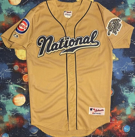 Rare Vintage Majestic 2002 MLB All Star Game Chicago Cubs Sammy Sosa Jersey Cover
