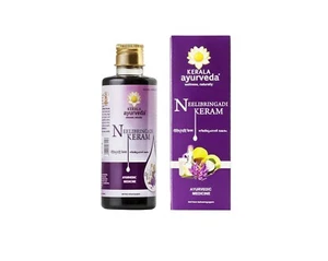 Kerala Ayurveda Neelibringadi Keram Liquid - 200 ml - Picture 1 of 6