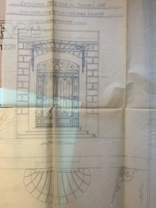 H80-SERRURERIE - FERRONERIE - Expo Nationale 1936 documents originaux MOF - Picture 1 of 7