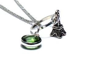 Anhänger Kette - Eiffelturm - NEU - Perle - NEU - Schmuck - Eiffelturm - NEU!! - Bild 1 von 4
