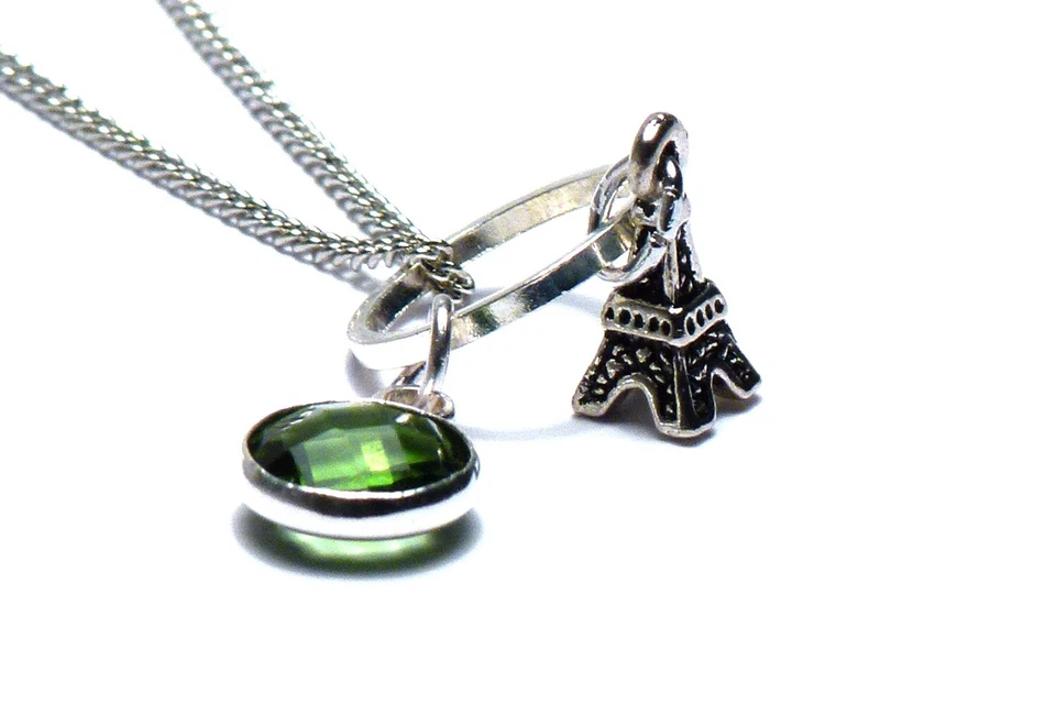 Anhänger Kette - Eiffelturm - NEU - Perle - NEU - Schmuck - Eiffelturm - NEU!! - Bild 1 von 4