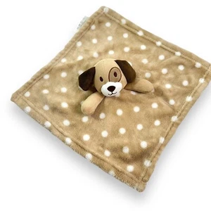 SL Home Fashions Welpe Hund Plüsch braun weiß Tupfen Sicherheitsdecke Lovey - Bild 1 von 6