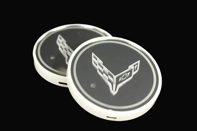 C8 Corvette LED Light Illuminate Coaster Color Changing Smart Sensing Cup Holder - Image 1 of 4