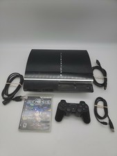 Sony PlayStation 3 PS3 Model CECHL01 Fat Console Black w/ 1 Controller - Tested!