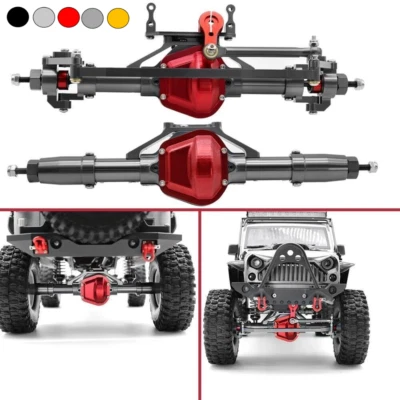 CNC Aluminum Alloy Front & Rear Axle for 1/10 RC Crawler Car Axial SCX10 Upgrade - Image 1 of 4