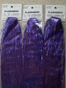 Flashabou Original - Púrpura (3 paquetes) para atar moscas / pesca con mosca - Imagen 1 de 1