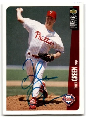 1996 Collector's Choice Signed Tyler Green Philadelphia Phillies #253 - Image 1 of 2