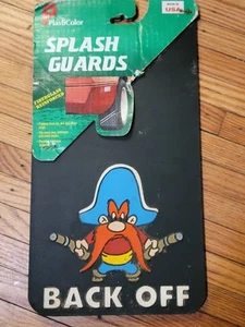 YOSEMITE SAM "BACK OFF" Mud Flap NOS - Picture 1 of 5