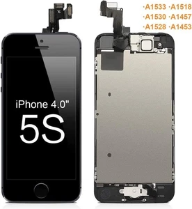 For iPhone 5S Black Replacement LCD Touch Screen Digitizer Assembly Display UK - Picture 1 of 2