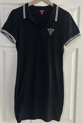Guess Girls T Shirt Black Dress Size XL Short Sleeve  - Image 1 of 3
