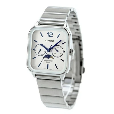 Cuarzo CASIO MTP-M305D-7AVDF para hombre esfera blanca plateado acero inoxidable 44,5 mm Foto 1 de 4