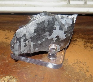 141 GM CANYON DIABLO ETCHED METEORITE END PIECE AMAZING ETCH QUALITY JAL USA - Picture 1 of 7