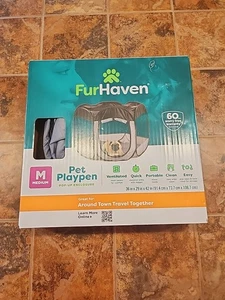 New Pet Products Medium Portable Mesh Playpen Up Enclosure For Dogs & Cats,Black - Picture 1 of 6