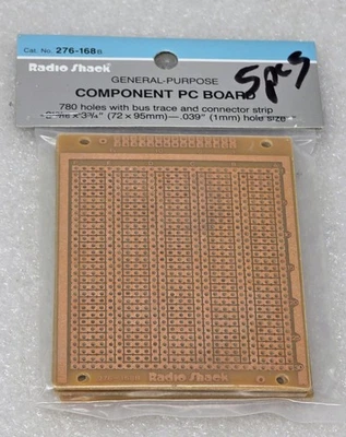 5 Pcs NOS Radio Shack 276-168B General-Purpose Printed Circuit Board - Image 1 of 3