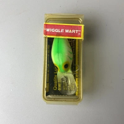 Storm Wiggle Wart Pre Rapala  V76 Luminous Green Herringbone Sealed - Image 1 of 4