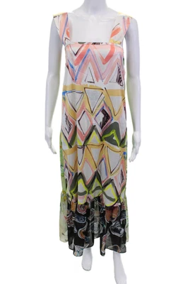 Maxi Vestido Save The Queen Mujer Estampado Abstracto Multicolor Talla Mediana Foto 1 de 4
