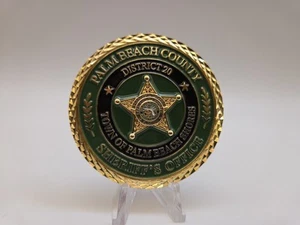 Palm Beach County Sheriffs Office Challenge Coin Luxury Police - Picture 1 of 8