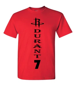 Houston Rockets Kevin Durant 7 Vertical T-Shirt All Design Colors & Sizes S-5XL - Picture 1 of 16