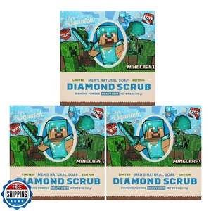 Dr. Squatch Minecraft Collection - Juego de regalo de 3 jabones naturales - Jabón de proceso en frío - Imagen 1 de 5