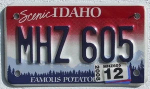 Idaho 2008 USA Grafik Motorrad Biker Nummernschild Motorcycle License Plate - Bild 1 von 1
