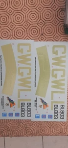 decals decalcomanie deco avion 1/24 spitfire mk5 immatriculation - Imagen 1 de 1