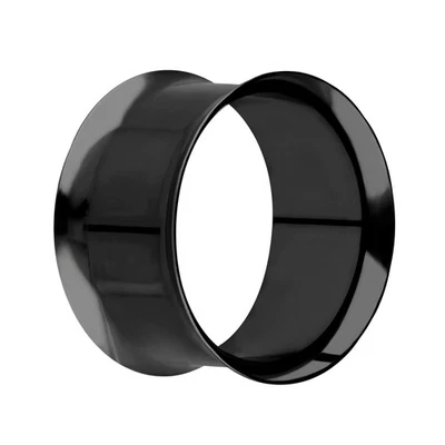 Treuheld® - Flesh Tunnel - Titan - Schwarz - Double Flared - 9 Größen (6617) - Bild 1 von 4