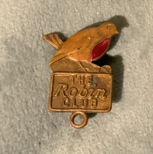 Vintage 1950’s Children’s Robin Comic ‘The Robin Club’ Enamel Metal Badge - Imagen 1 de 3