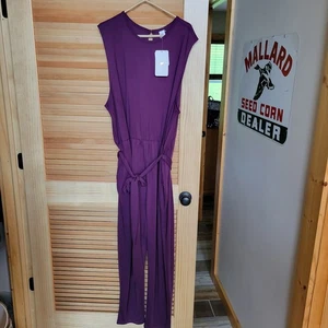 NWT Fabletics Carli Jumpsuit Sz. 3X Dark Eggplant NEW - Picture 1 of 5