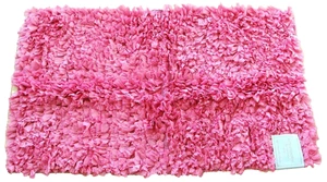 ELITE COLL HOT PINK PAPER CHINDI RUG COTTON SHAG WOVEN CARPET,FLOOR MAT 9'X15' - Picture 1 of 2
