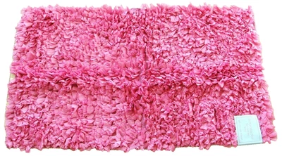 ELITE COLL HOT PINK PAPER CHINDI RUG COTTON SHAG WOVEN CARPET,FLOOR MAT 9'X15' - Image 1 of 2