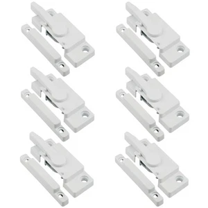 6 Pack Window Sash Locks,Window Latch Cam Action White Window Locks for Doubl... - Picture 1 of 8