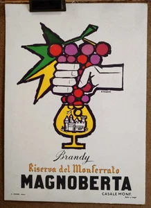 Carton publicitaire d'époque Brandi Magnoberta - Italie /RSC22 - Foto 1 di 1