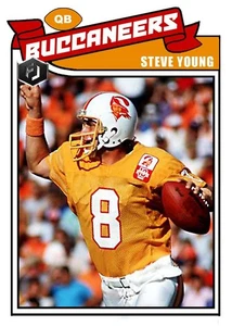 ACEO STEVE YOUNG TAMPA BAY BUCCANEERS MASSGESCHNEIDERTE HANDGEFERTIGTE KUNSTKARTE - Bild 1 von 2