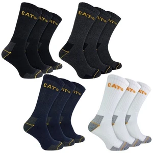 Mens 3 Pack Real Work Socks with Cushioned Heel & Toe - Picture 1 of 11