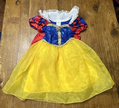 Disney Store Or Park Vestido Blancanieves Disfraz Talla 3 Halloween Princesa Genial Foto 1 de 4