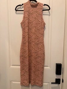 Vestido The Population Norah Rosa Encaje Bodycon Vestido Grande Sin Mangas - Imagen 1 de 9